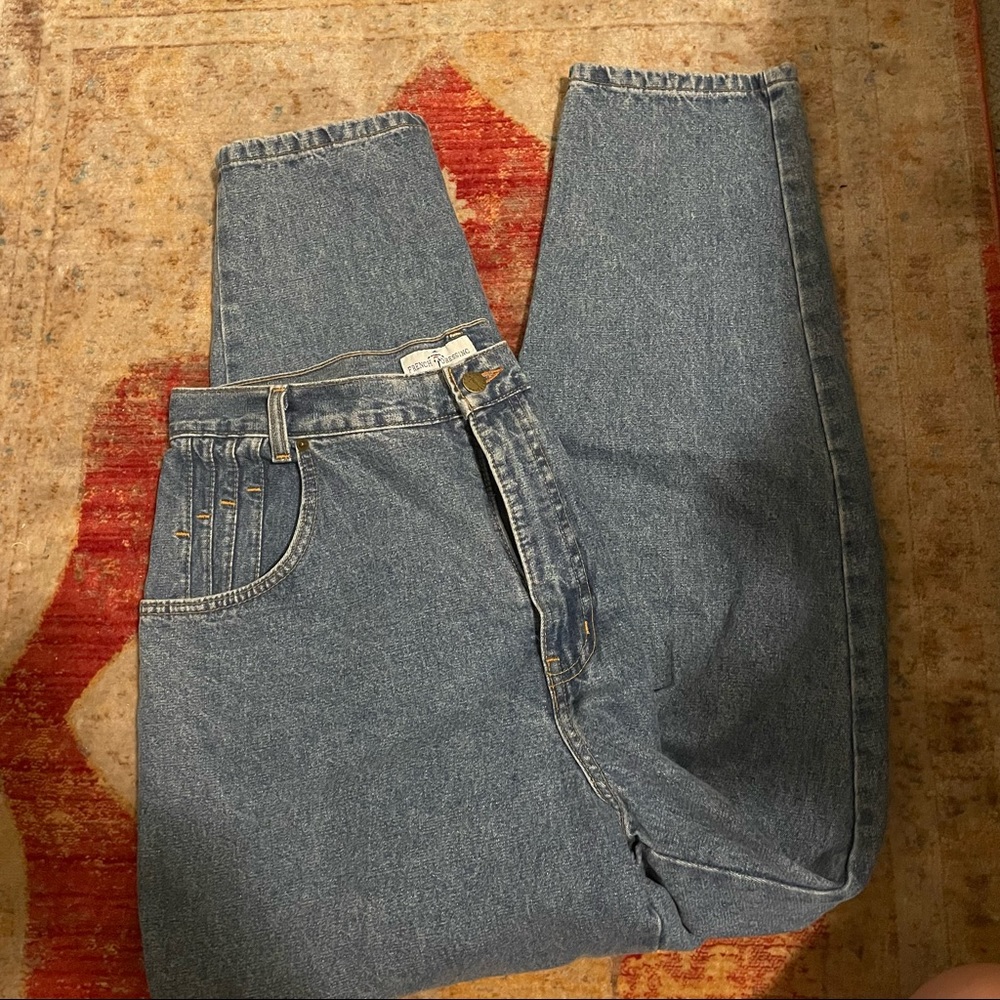 Vintage style high waist jeans